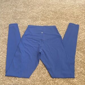 Blue High-Waisted Leggings